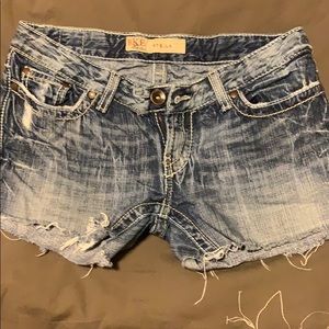 Denim shorts